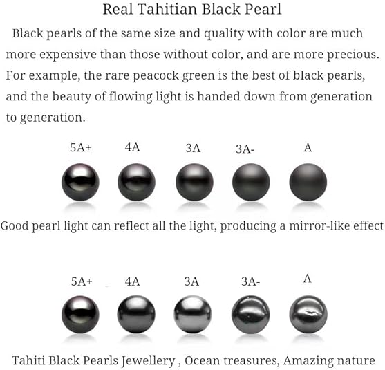 Gifts for Women-Tahitian-Black-Pearl-Necklace-Gift for Wife Wedding Birthday Anniversary-Mom Girlfriend Her Mothers Day Valentines Day Christmas-18K Gold Plated Sterling Silver Pearl Pendant NO057