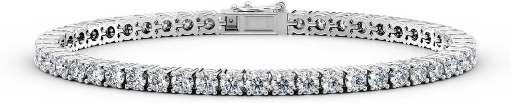 Privosa Fine Jewelry 3 to 20 Carat Lab Grown Diamond Tennis Bracelet for Women I 14k White or Yellow Gold Bracelet (E-F, VS1, cttw) 7 Inches Long